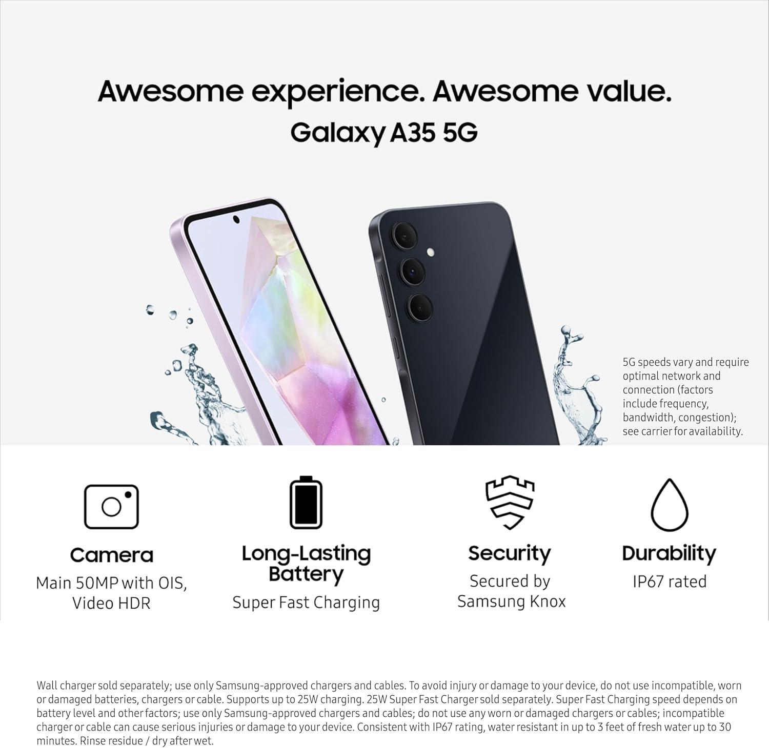 Exploring the Samsung galaxy A35 5G: Bright screen, ⁢Bold Features